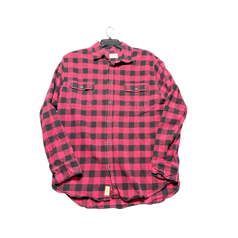 Jachs Flannel Shirt Mens XL Red Buffalo Plaid Excellent Long Sleeve Cotton